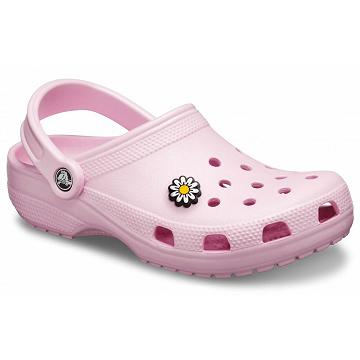 Zuecos Crocs Classic Shoes Mujer Rosas Blancos | Mexico 0015GSOL